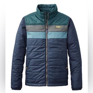 LL Bean Men's Mountain Classic Puffer Jacket, Colorblock - XL